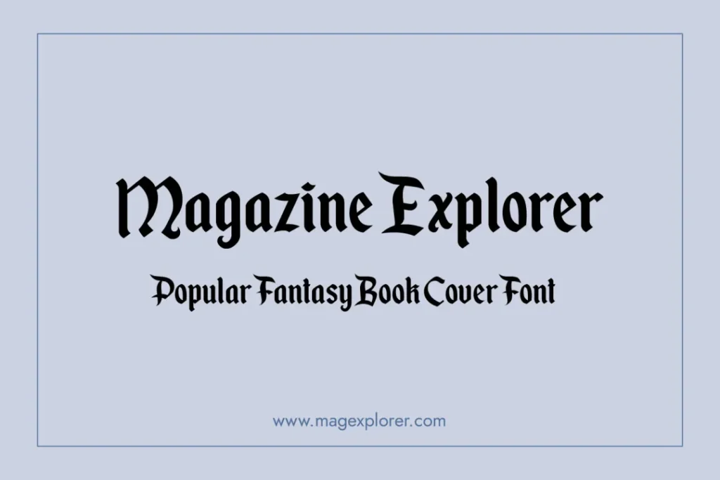 Enchanted Land font - Fantasy Book Cover Fonts - Magexplorer