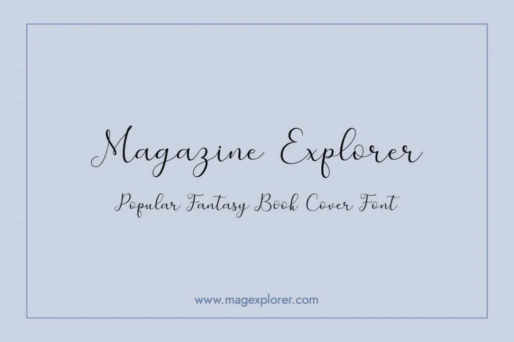 Merlin font - Fantasy Book Cover Fonts - Magexplorer